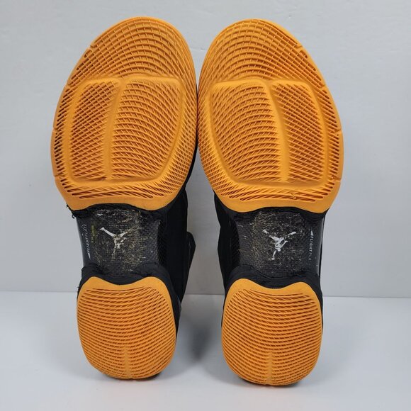 Jordan Melo M10 Mid 2014 Men\'s Atomic Mango Black Shoes 629876-013 US Size 15